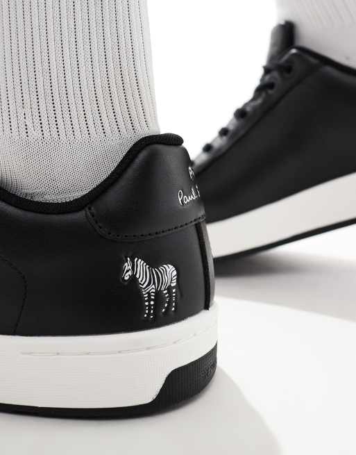 Paul Smith – Ledersneaker in Schwarz und Weiß mit Logo, 2 von 5