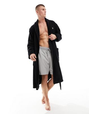 Paul Smith logo dressing gown in black