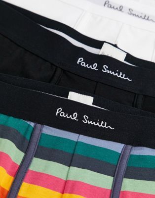 Homme Paul Smith - Lot de 3 boxers à taille colorée - Multicolore