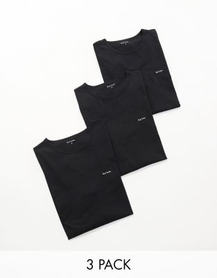 Paul Smith - Lot de 3 t-shirts loungewear à logo - Noir