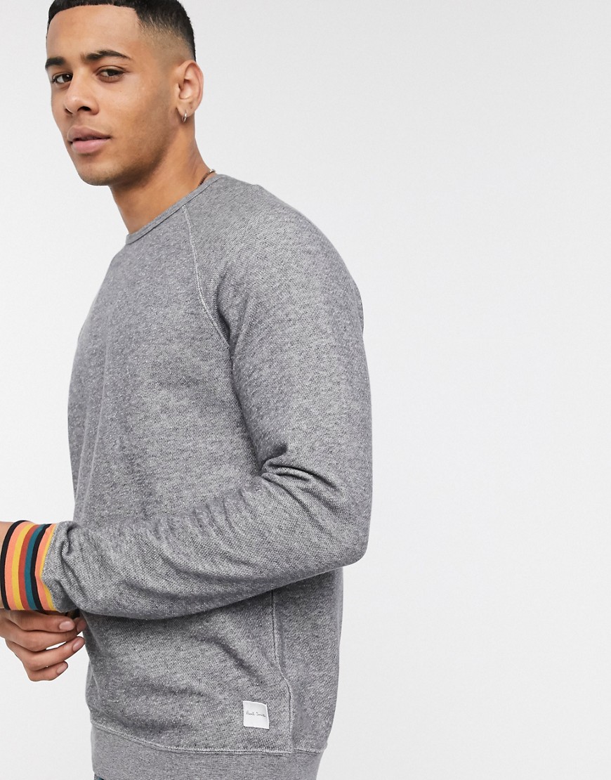 Paul Smith - Lounge sweater met logo in grijs