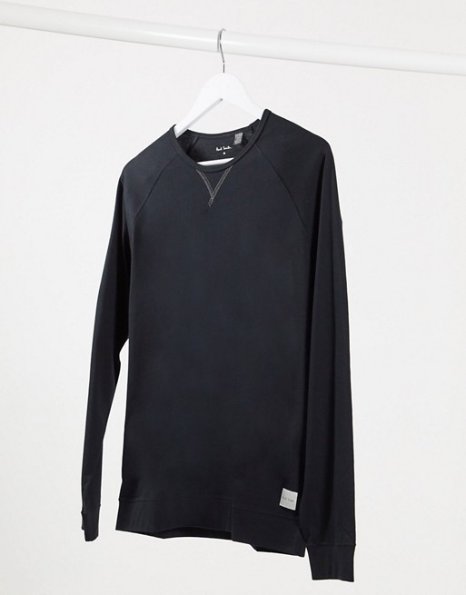 Paul Smith loungewear long sleeve top in black