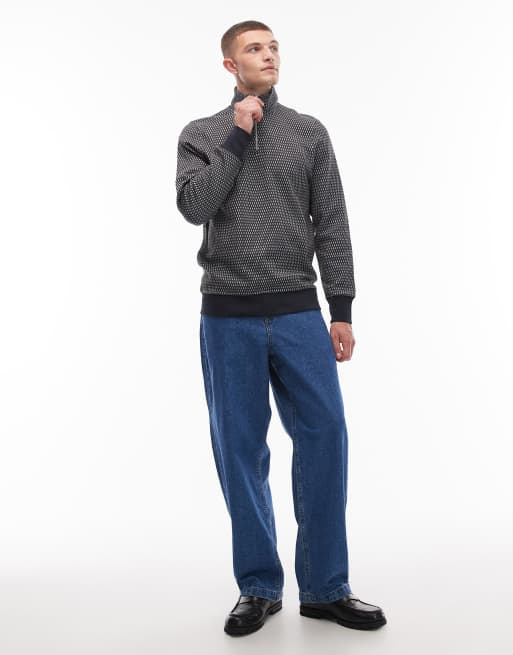 Paul Smith – Niebieska bluza o regularnym kroju z suwakiem pod szyją, 2 z 5