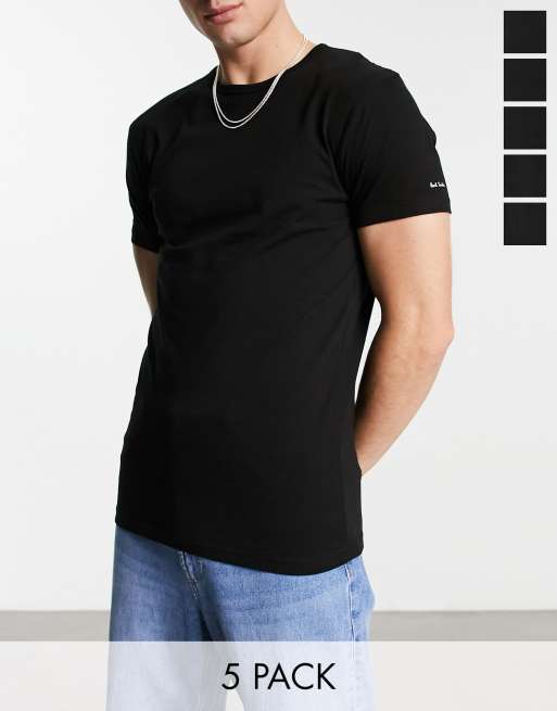 Paul Smith - Pakke med 5 sorte T-shirts