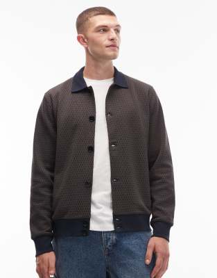 Paul Smith regular fit cardigan sweatshirt in black