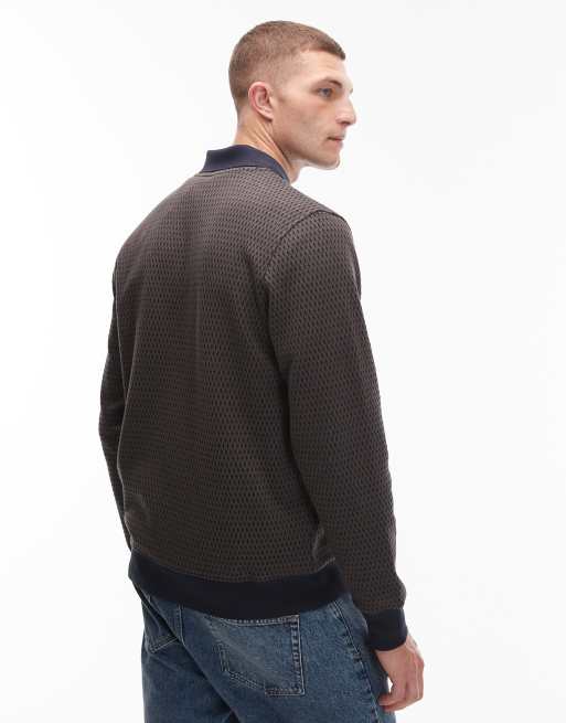 Paul Smith regular fit cardigan sweatshirt in black, 3 of 5