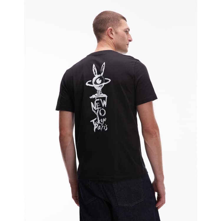 Paul Smith regular fit graphic t-shirt in black | ASOS