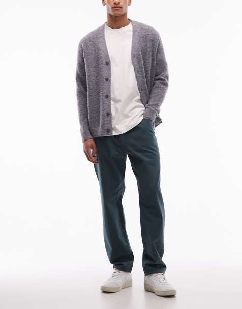 Paul Smith regular fit pleated jeans in green - view 1