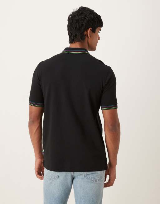 Paul Smith regular fit polo in black, 3 of 5