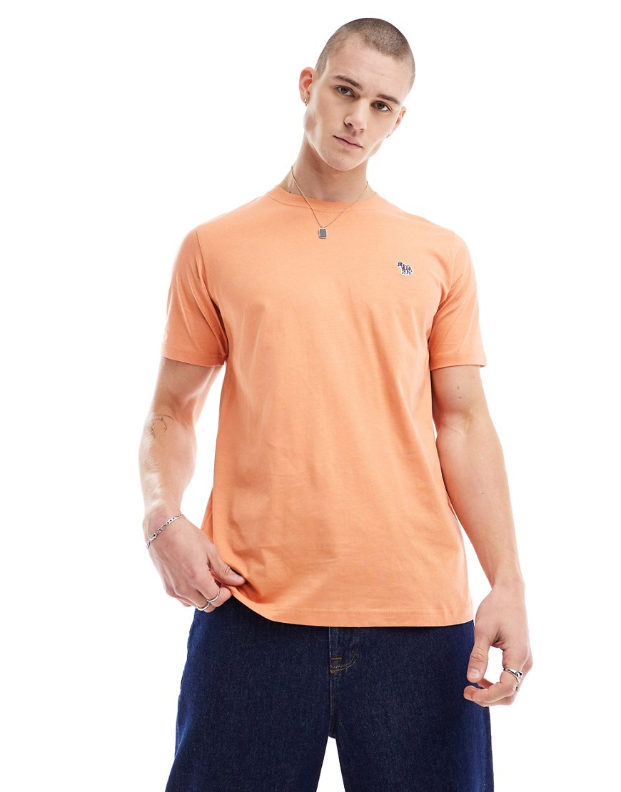 Paul Smith regular t-shirt with zebra logo in orange