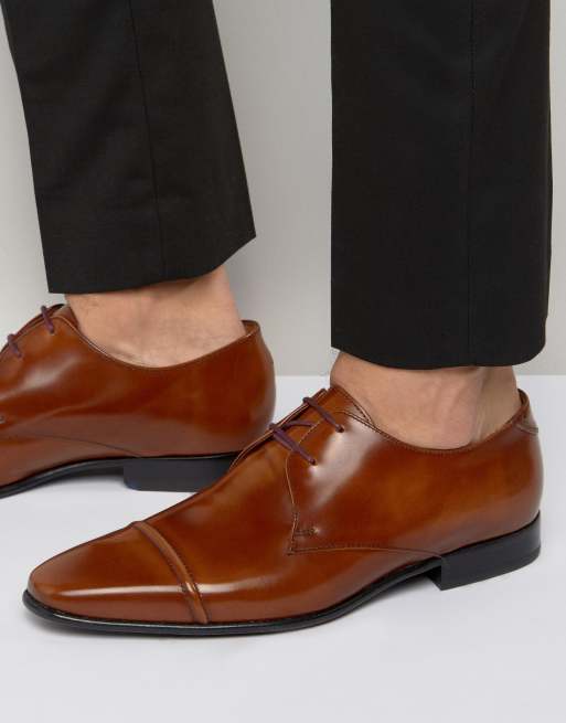 Paul Smith – Robin – Hochglänzende Derby-Schuhe mit Zehenkappe