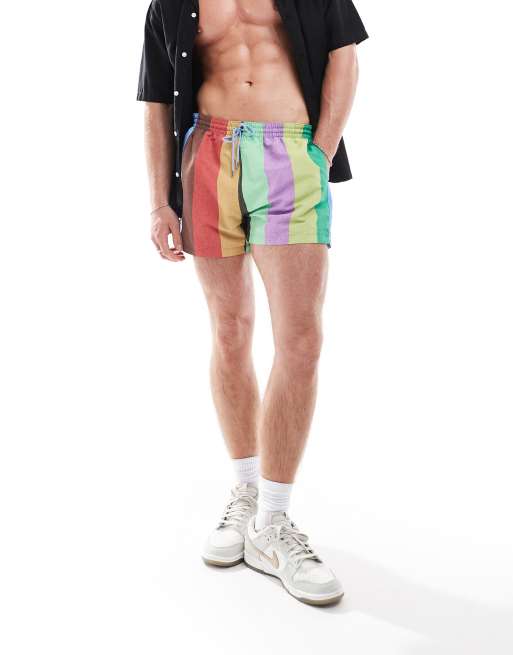 Paul Smith - Short de bain classique à rayures et logo