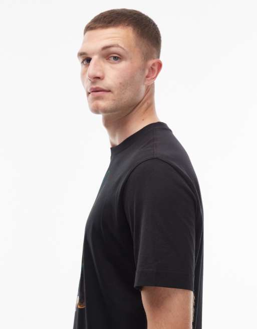 Paul Smith short sleeve rabbit t-shirt in black, 4 of 5