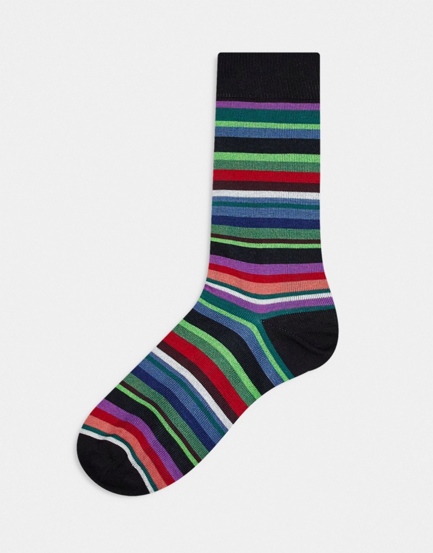 paul smith signature stripe socks in multi