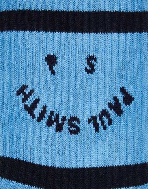 Paul Smith stripey sock in blue and black stripe, 4 of 4