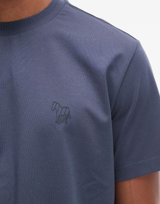 Paul Smith – T-Shirt in Blau mit Zebra-Logo und lässigem Schnitt, 5 von 5