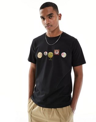 Paul Smith t-shirt with logo badges in black