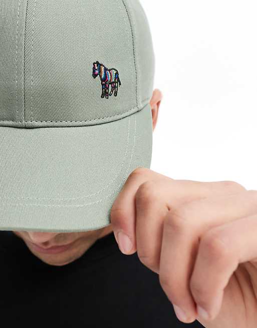 Paul Smith zebra icon logo cotton baseball cap in light Paul Smith zebra icon logo cotton baseball cap in light