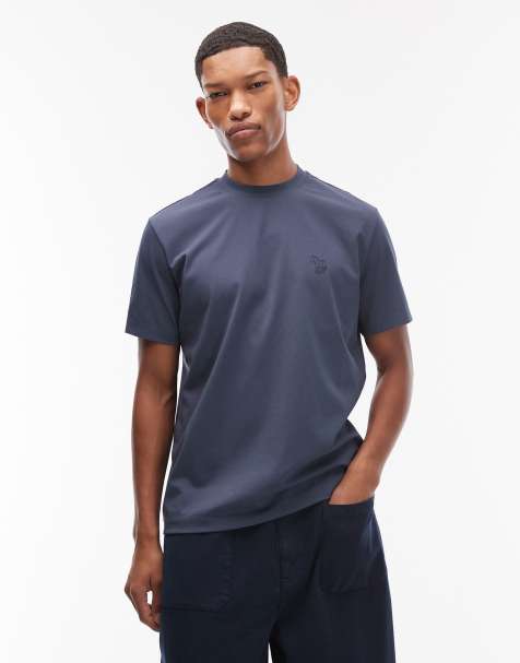 Paul Smith zebra logo casual fit t-shirt in blue - view 1