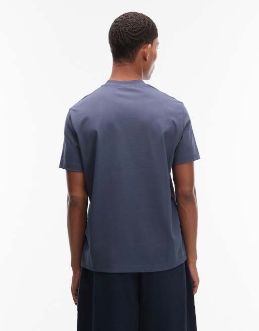 Paul Smith zebra logo casual fit T-shirt in blue, 3 of 5