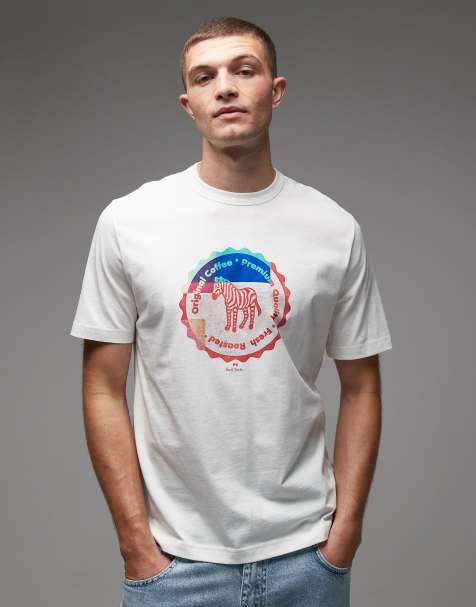 Paul Smith zebra logo t-shirt in white - view 1