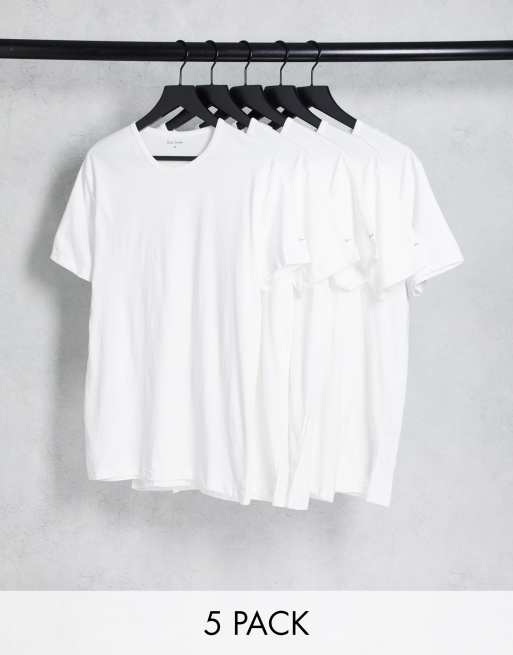 Paul Smith – Zestaw 5 białych T-shirtów