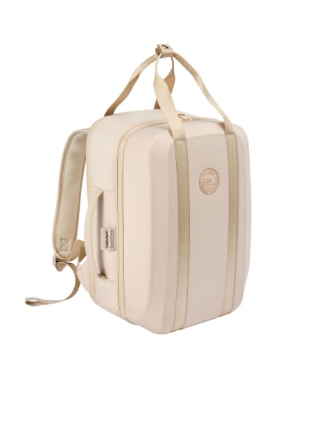 Paxos underseat airline backpack with shapesafe design in cream - view 1