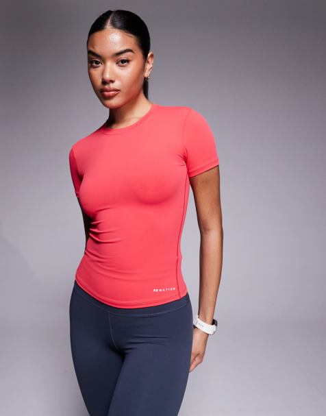 PE Nation Foundation SS Tee in strawberry