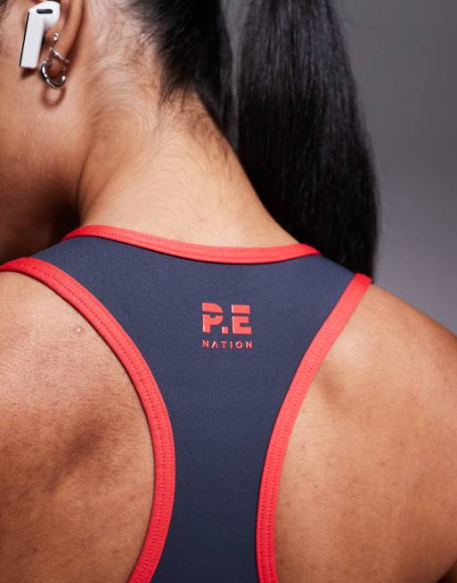 PE Nation - Renewal - Marineblå og jordbærrød tanktop, 3 af 4