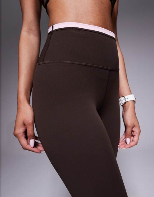 PE Nation - Vita - Espressonbrune og kritrosa leggings i fuld længde, 4 af 5