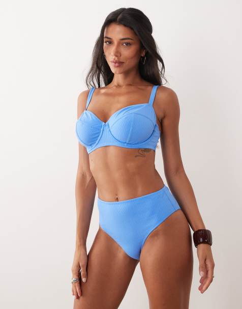 Peek & Beau – Bikini in Blau mit Struktur - view 1