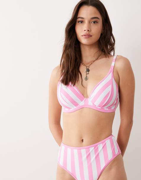 Peek & Beau bikini in pink stripe - view 1