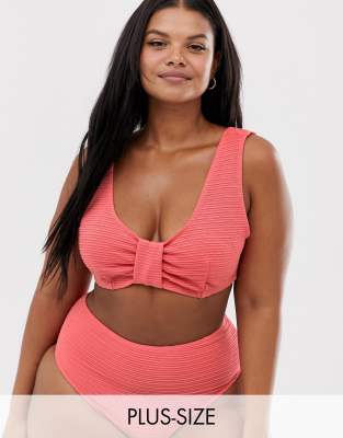 plus size high rise bikini