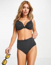 Peek & Beau Fuller Bust Exclusive mix & match in white polka dot