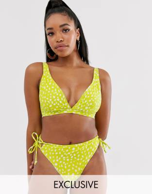 fuller bust triangle bikini