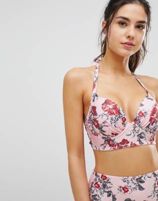 asos floral bikini