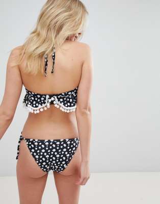 asos polka dot bikini