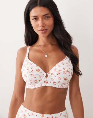 Peek & Beau Underwire Bikini Top In White