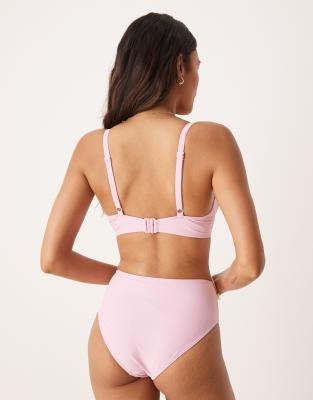 Peek & Beau Underwire Bikini Top With Double Scallop Detail
