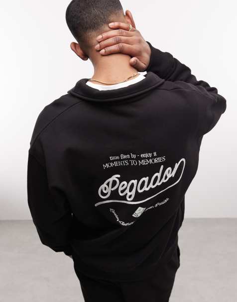 Pegador – Belmonte – Czarna bluza polo z logo na plecach - view 1