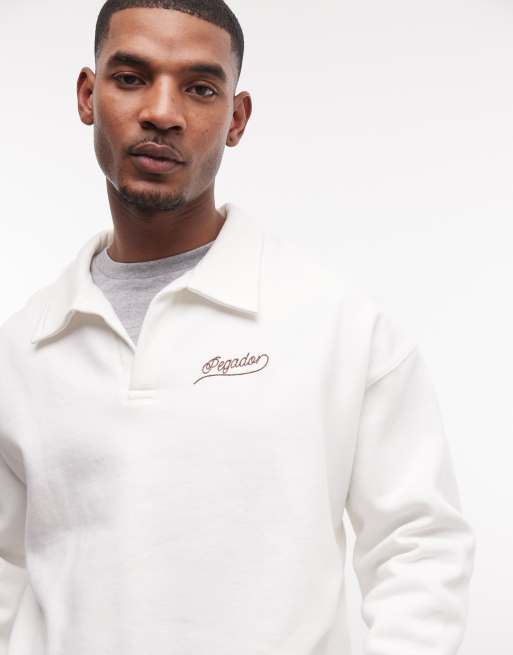 Pegador - Belmonte - Polo sweatshirt met print op de achterkant in wit, 2 van 5