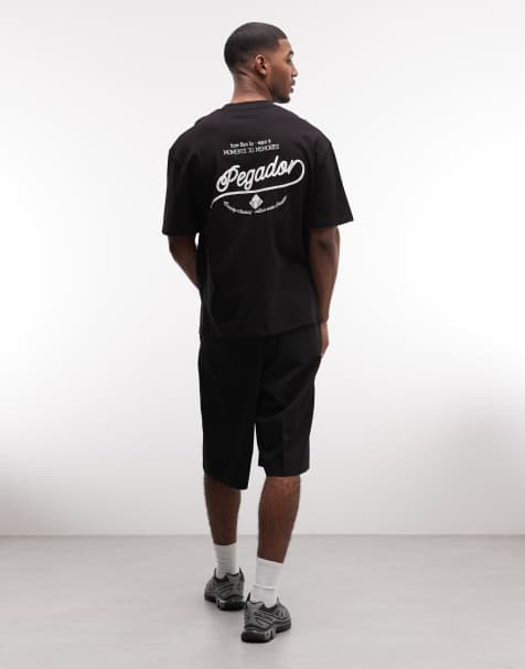 PEGADOR - Belmonte - Sort forvasket og oversized T-shirt - view 1