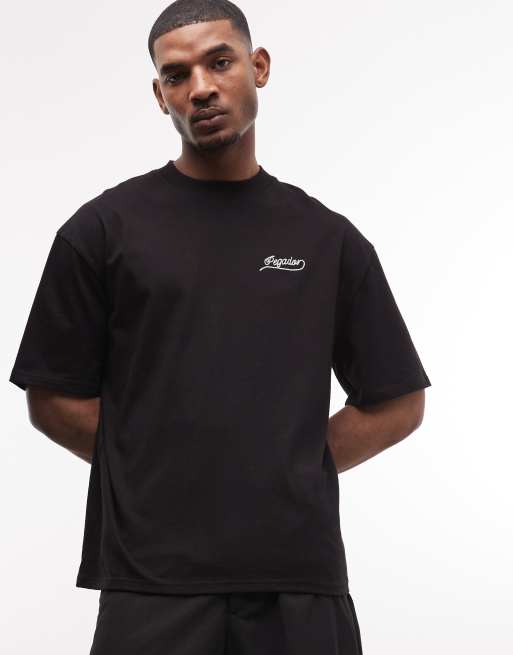 Pegador - Belmonte - T-shirt oversize nero slavato, 3 di 5