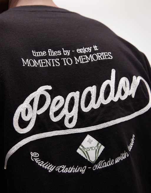 Pegador - Belmonte - T-shirt oversize nero slavato, 4 di 5