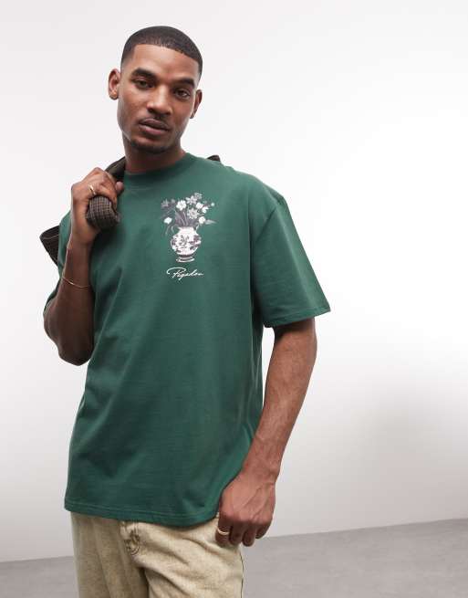 Pegador – Brig – Blekgrön t-shirt i oversize, 2 av 5