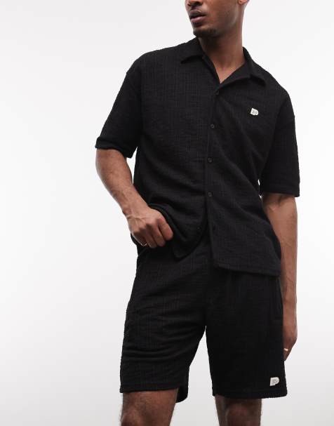 Pegador - Libco - Co-ord set van gebreid overhemd en short - view 1