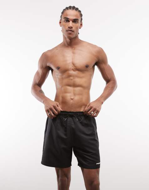 Pegador logo swim shorts in black