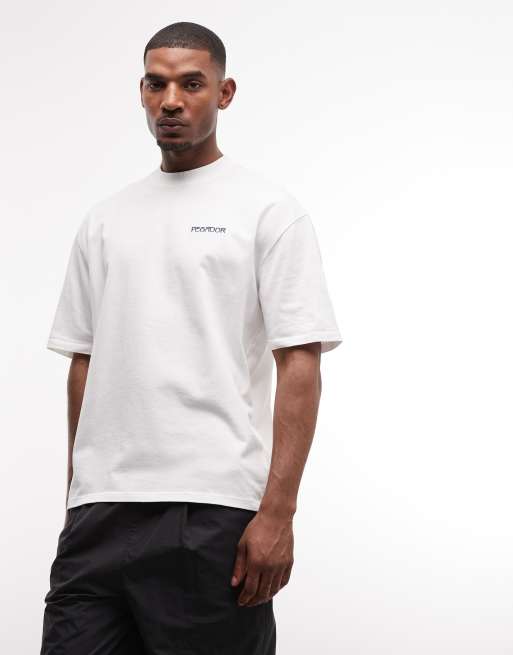 Pegador - Ravello - Camiseta blanco cálido extragrande con estampado gráfico en la espalda, 5 de 5