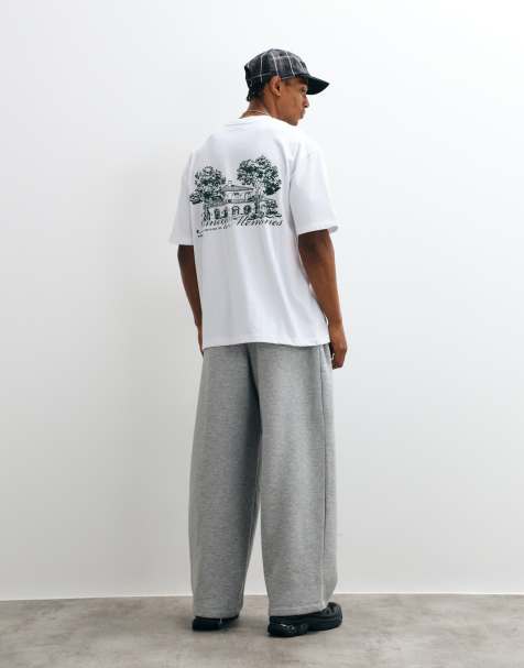 Pegador rochefort graphic oversized t-shirt in white - view 1