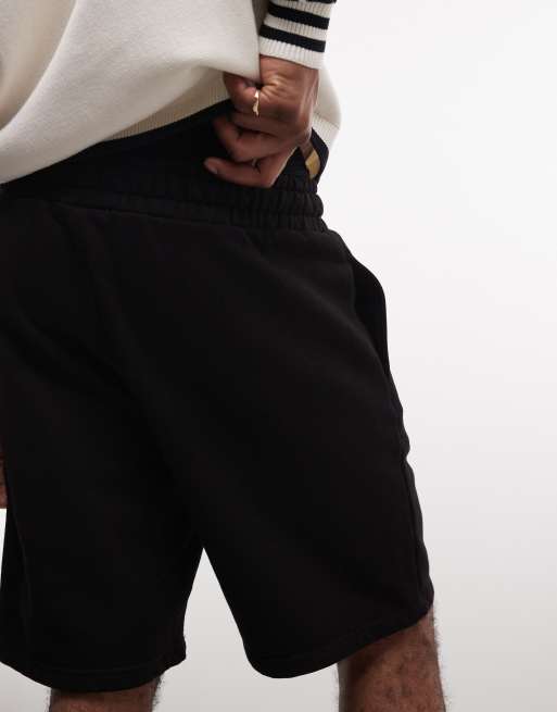 Pegador - Short en molleton épais à logo - Noir délavé, 4 de 5